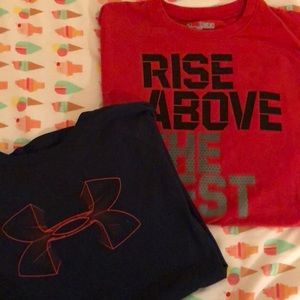 Under Armour Boys youth short sleeve shirts